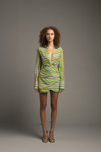 Future Looks Bright Wrap Dress