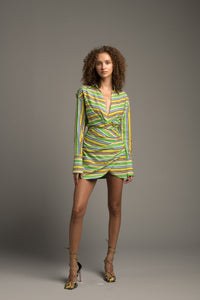 Future Looks Bright Wrap Dress