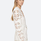Dahlia Eyelet Blazer Pearl