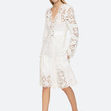 Dahlia Eyelet Blazer Pearl