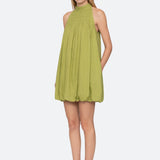 Violet Halter Mini Dress Green