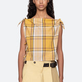 Copeland Top Yellow Plaid