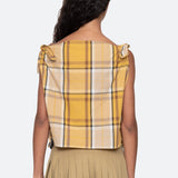 Copeland Top Yellow Plaid