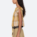 Copeland Top Yellow Plaid
