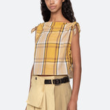 Copeland Top Yellow Plaid