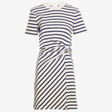Short Striped Cody Dress Cream/Classic Navy Multi