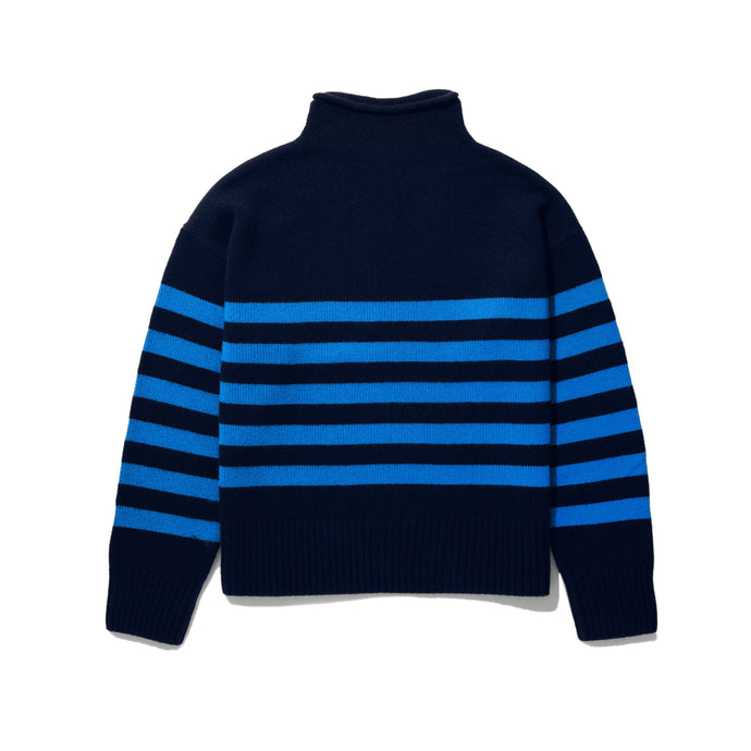 The Lucca Sweater Navy/Royal Blue