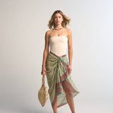 Savina Pareo Skirt Turquoise