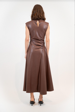 Burke Draped Midi Dress Coffee