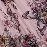 Torin Pleated Maxi Skirt Light Nectar Pink Small Butterfly Jungle