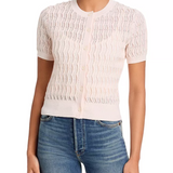 Leslie SS Cardigan Light Pink