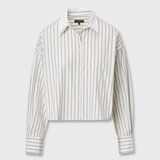 Marin Striped Combo Shirt Cream Stripe