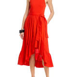 Zayla Dress Red Tangerine