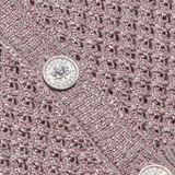 Blanca Sequin Cardigan Adobe Rose
