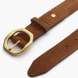 Audrey Belt Umber Suede