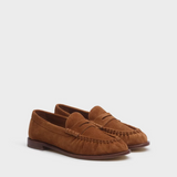 Lexi Italian Loafers Umber Suede