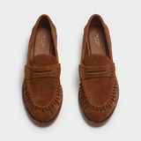 Lexi Italian Loafers Umber Suede