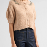 Crystal Lace Millicent Cardigan Light Russet