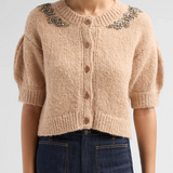 Crystal Lace Millicent Cardigan Light Russet
