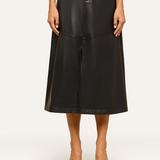Robyn Vegan Leather Skirt Black