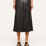 Robyn Vegan Leather Skirt Black