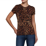 Ressi Fitted Tee Tan Javan Leopard