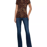 Ressi Fitted Tee Tan Javan Leopard