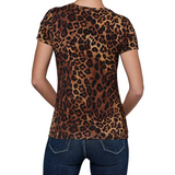 Ressi Fitted Tee Tan Javan Leopard