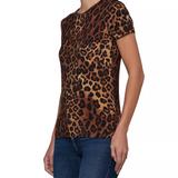Ressi Fitted Tee Tan Javan Leopard