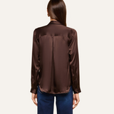 Tyler Silk Blouse Dark Java