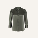 Dani Silk Blouse Smokey Olive