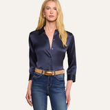 Dani Silk Blouse Midnight