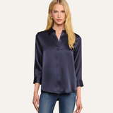 Dani Silk Blouse Midnight
