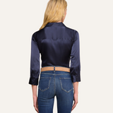 Dani Silk Blouse Midnight