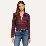 Suzette Shirt Dark Plum Multi Plaid