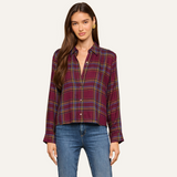 Suzette Shirt Dark Plum Multi Plaid