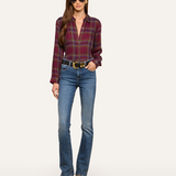 Suzette Shirt Dark Plum Multi Plaid