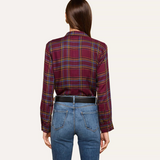Suzette Shirt Dark Plum Multi Plaid