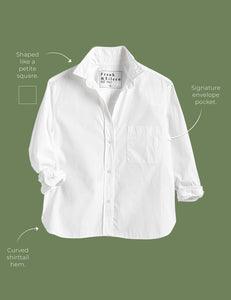 Silvio Untuckable Button-Up Shirt White