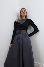 Bateau Cut Out Dress Graphite