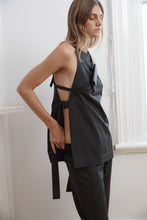 Side Tie Top Black Olive