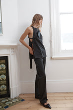 Side Tie Top Black Olive