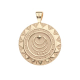STRONG Blazing Sun Coin Pendant Necklace