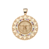 STRONG Blazing Sun Coin Pendant Necklace