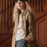 The Little Tee w/ Rider Graphic Washed White