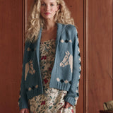 The Stable Lodge Cardigan Blue Bell