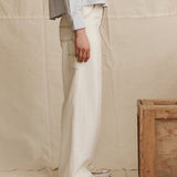 The Mill Jean Natural With Navy Stitching