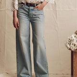 The Slouch Wide Leg Jean Tidal Wash