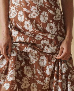 The Renaissance Dress Hickory Whisper Floral