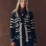 The Reversible Shepherd Cardigan Navy/Cream